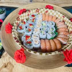 Group Lunch Menu $180 for 10-Sushi, Noodle, Dumpling Mix