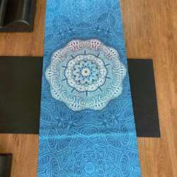 Suede Yoga Mat-Light Blue